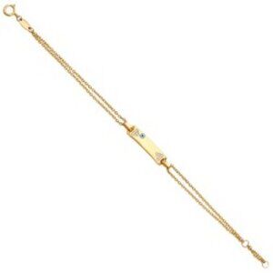 14K Gold Baby ID Bracelet  6 inches